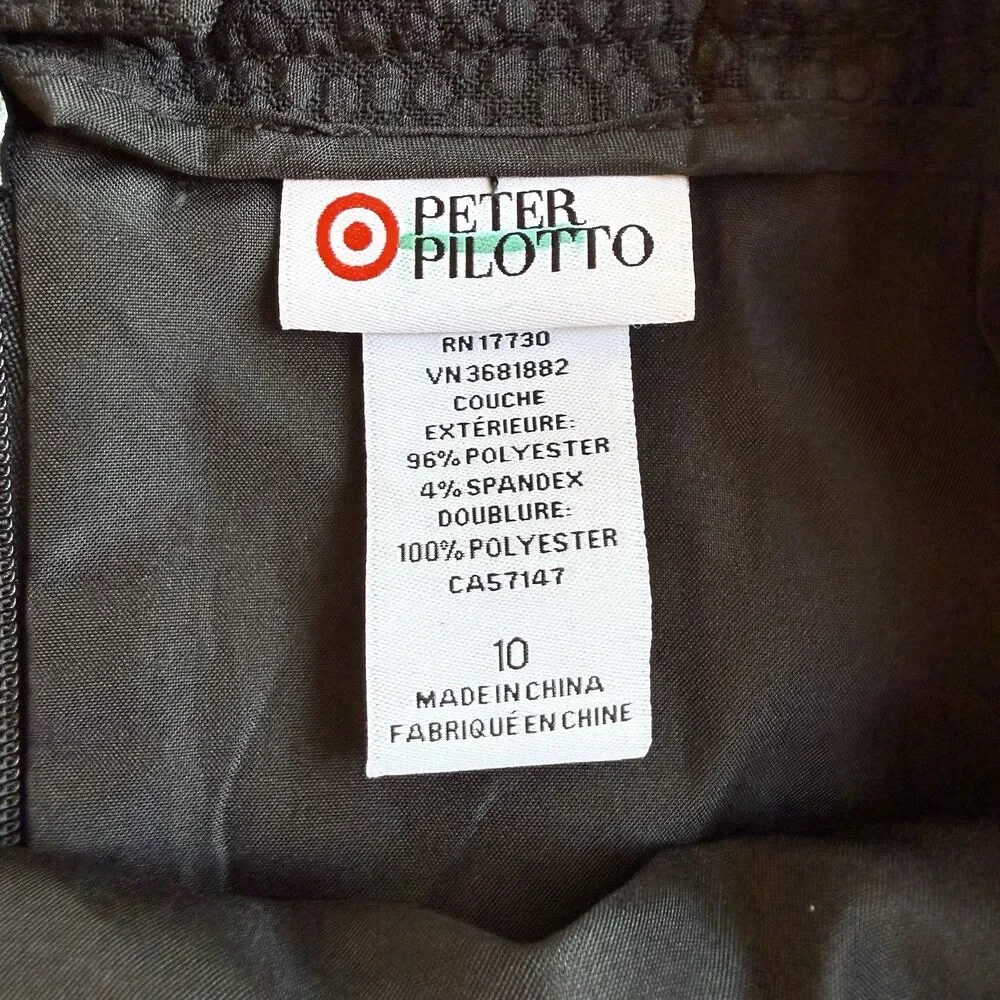 Peter Pilotto Target Mini Skirt Womens 10 Floral Jacquard Faux Wrap Preppy Artsy